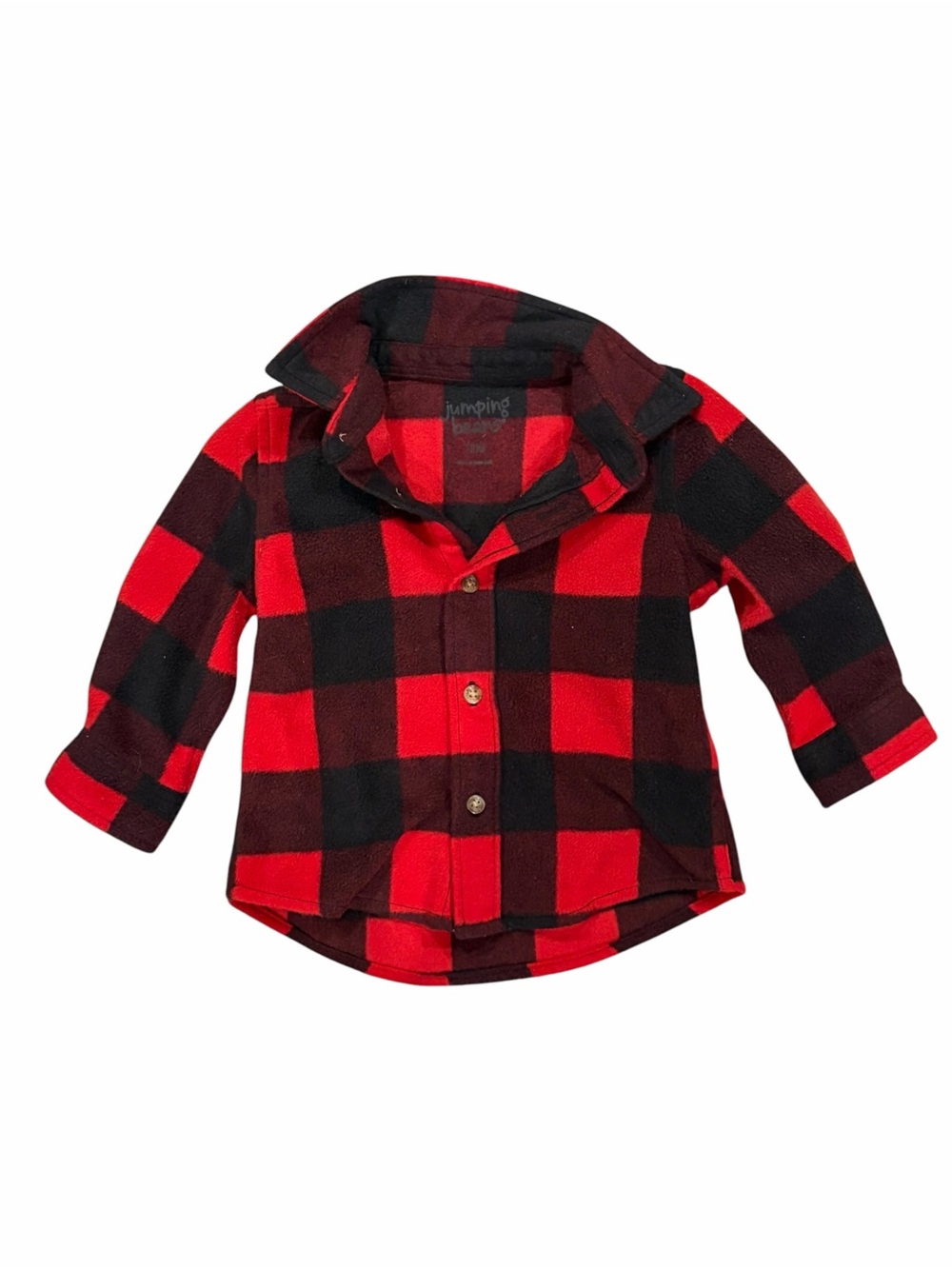 jumping beans Red and Black Plaid Button-Down Shirt